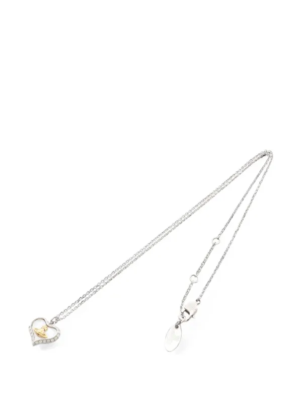 Vivienne Westwood Pre-owned 2020s Petra Heart Necklace in Silver