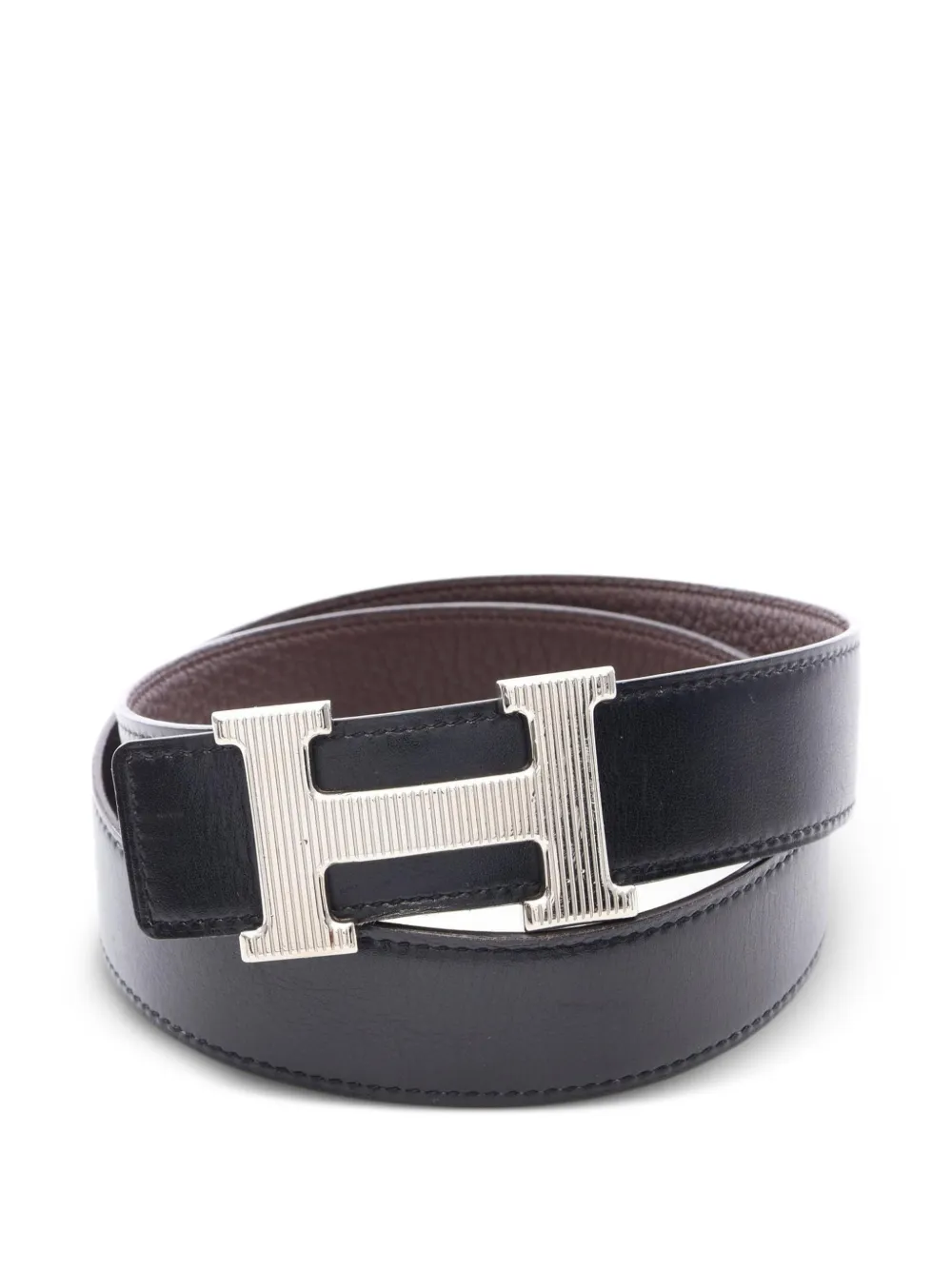 Hermès Pre-Owned 2013 Constance reversible belt - Nero