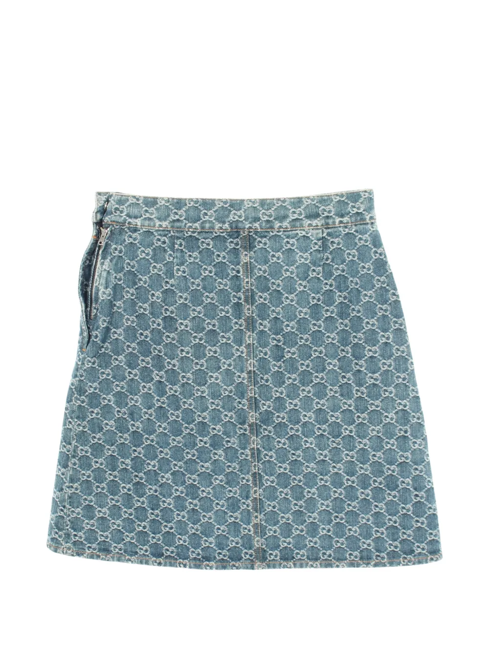 Gucci Pre-Owned 2010s GG jacquard mini skirt - Blu