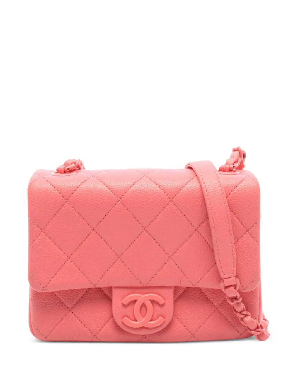 CHANEL Pre-Owned 2019 mini Matelassé Caviar shoulder bag - Rosa