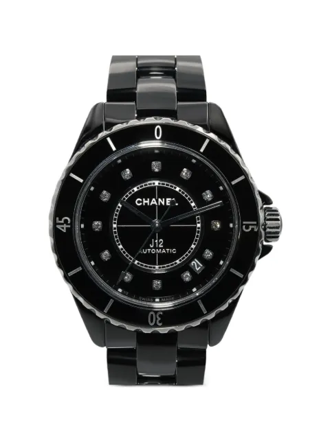 CHANEL Pre-Owned J12 38 mm ur med diamant fra 2021
