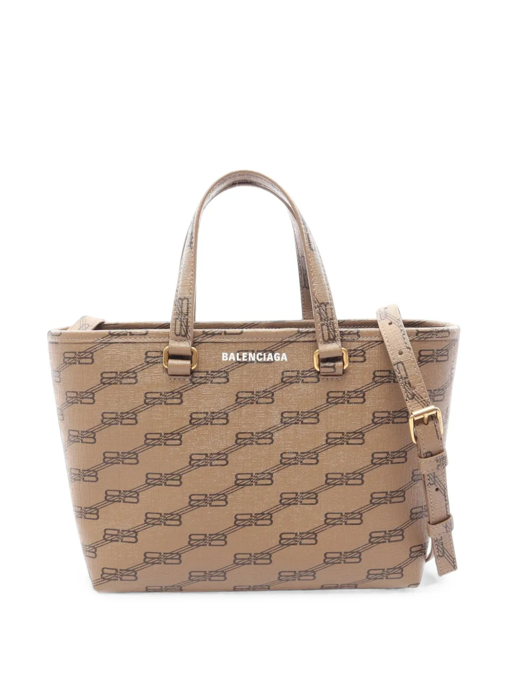 Balenciaga Pre-Owned 2010s small BB Monogram tote bag - Toni neutri