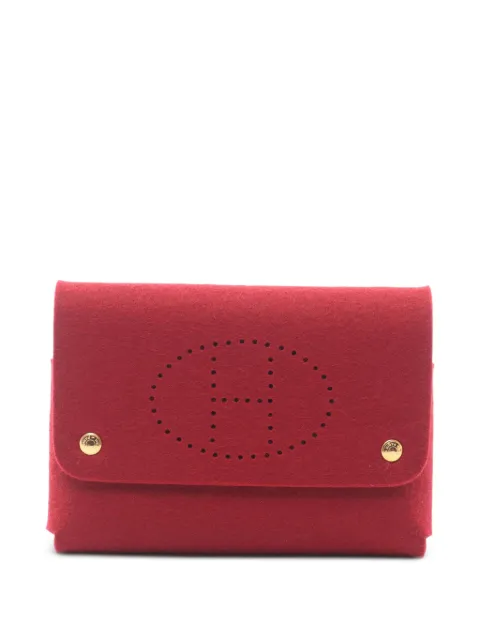 Hermès Pre-Owned 2010s GM Etui Cartes felt pouch