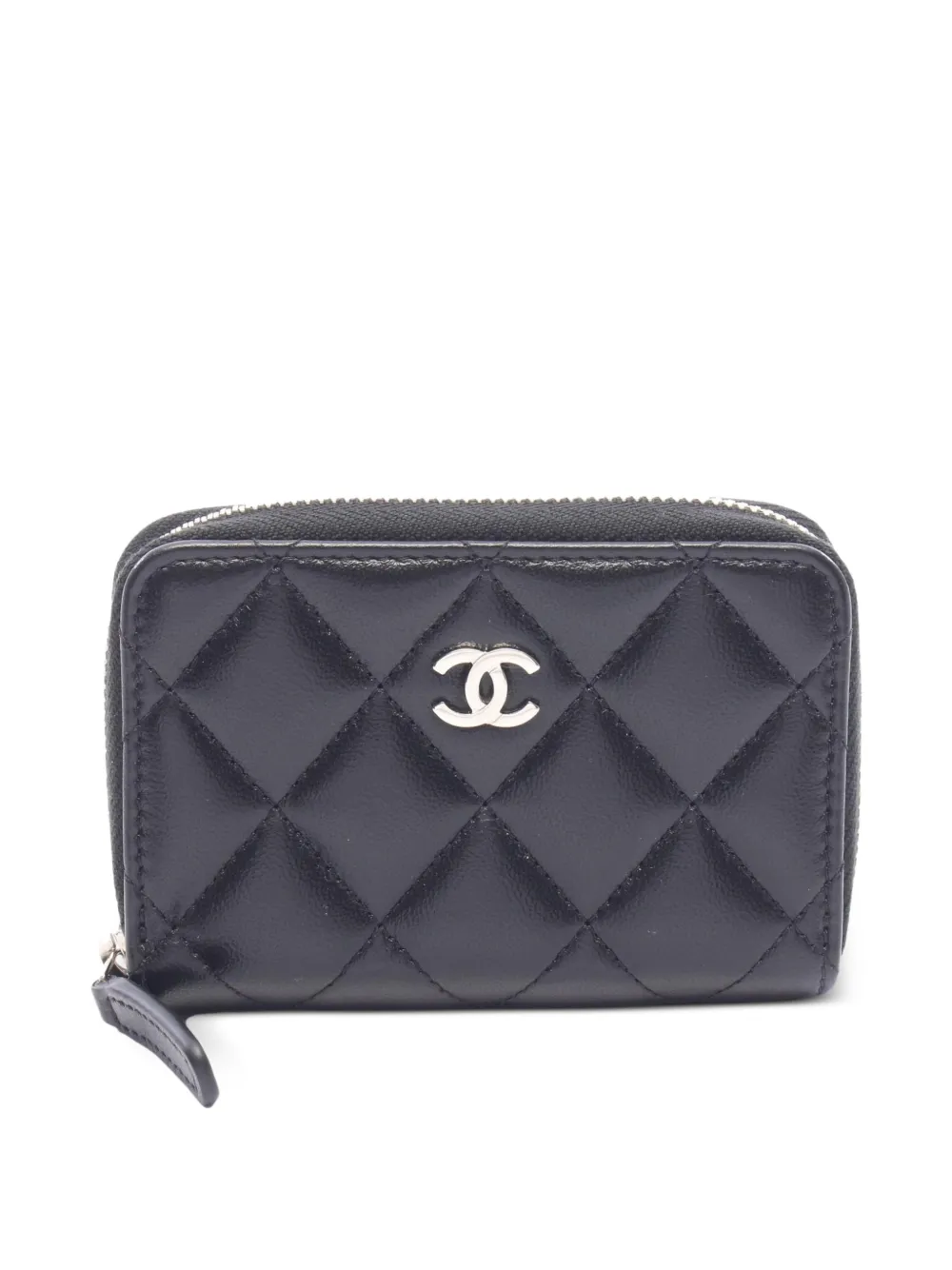 CHANEL Pre-Owned 2021-2022 Matelassé Portemonnaie mit Reißverschluss - Schwarz