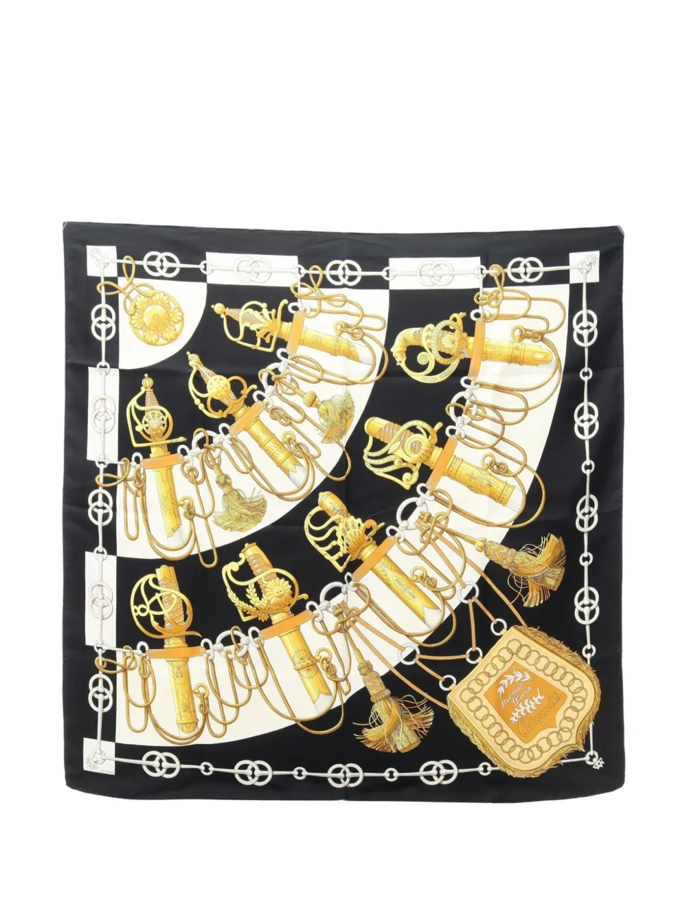 Hermès Pre-Owned 2010s Cliquetis scarf - Nero