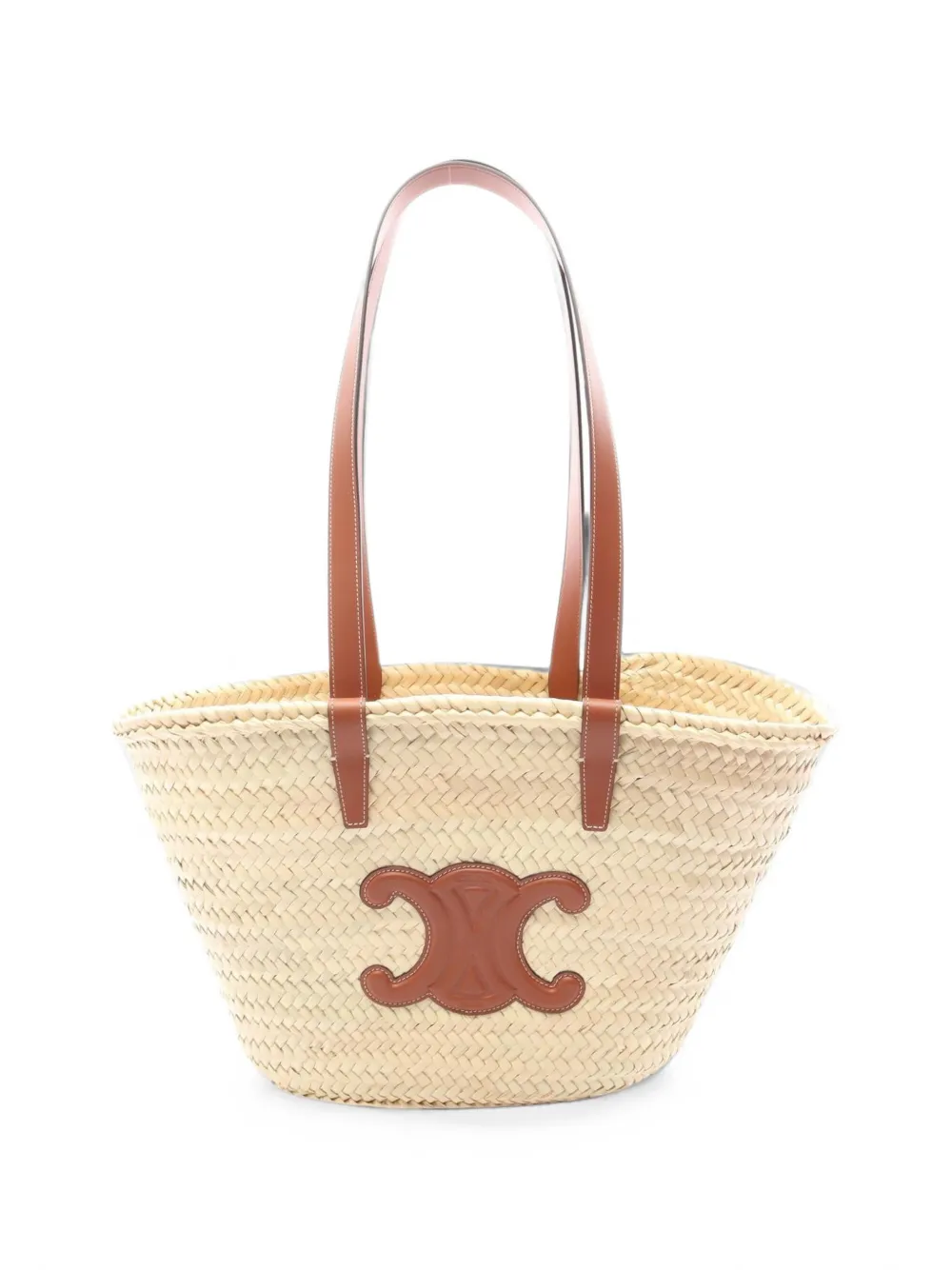 Celine Pre-Owned Classic Panier woven shoulder bag - Toni neutri
