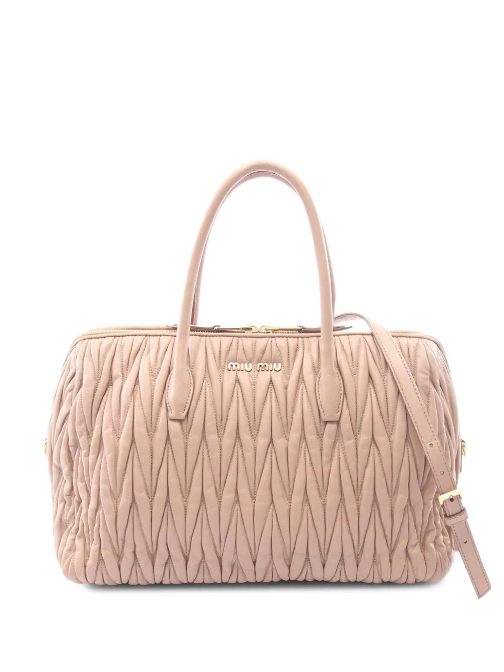 Miu Miu Pre-Owned 2010s Matelassé tote bag - Rosa