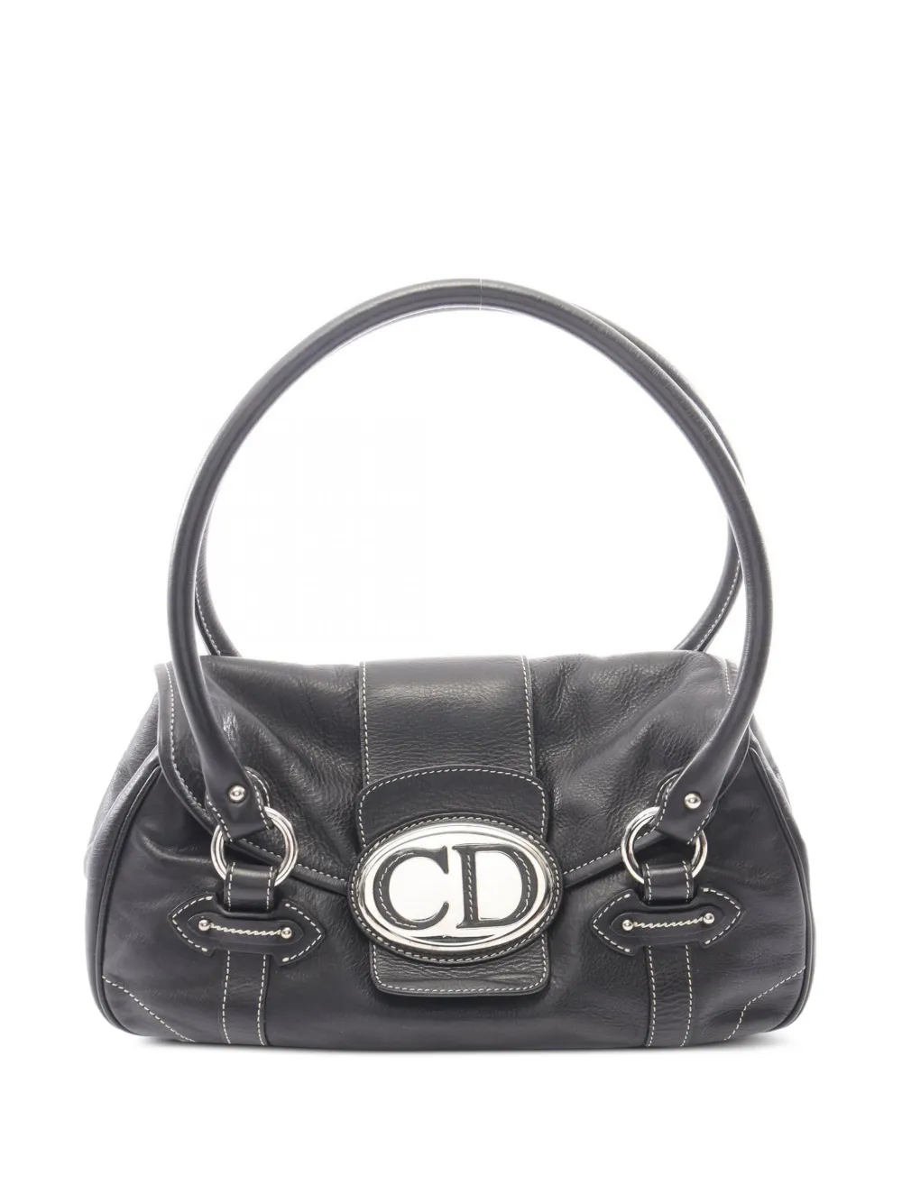 Christian Dior Pre-Owned 2000s CD Schultertasche mit Logo - Schwarz