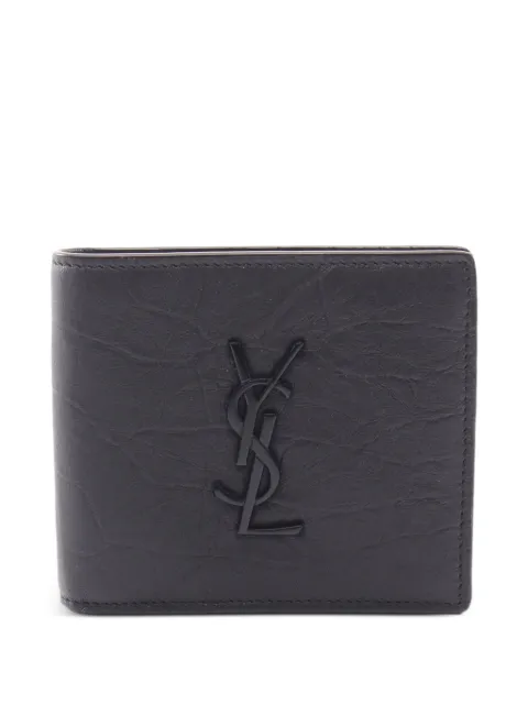 Saint Laurent Pre-Owned 2020s Monogram crocodile-effect wallet