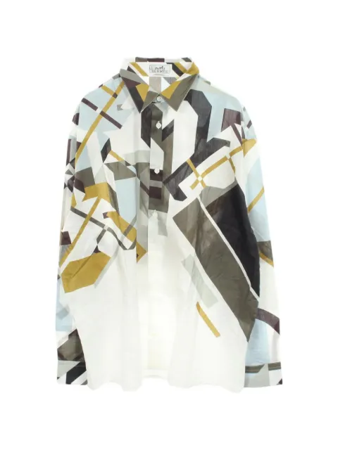 Hermès Pre-Owned 2010s geometric-print shirt