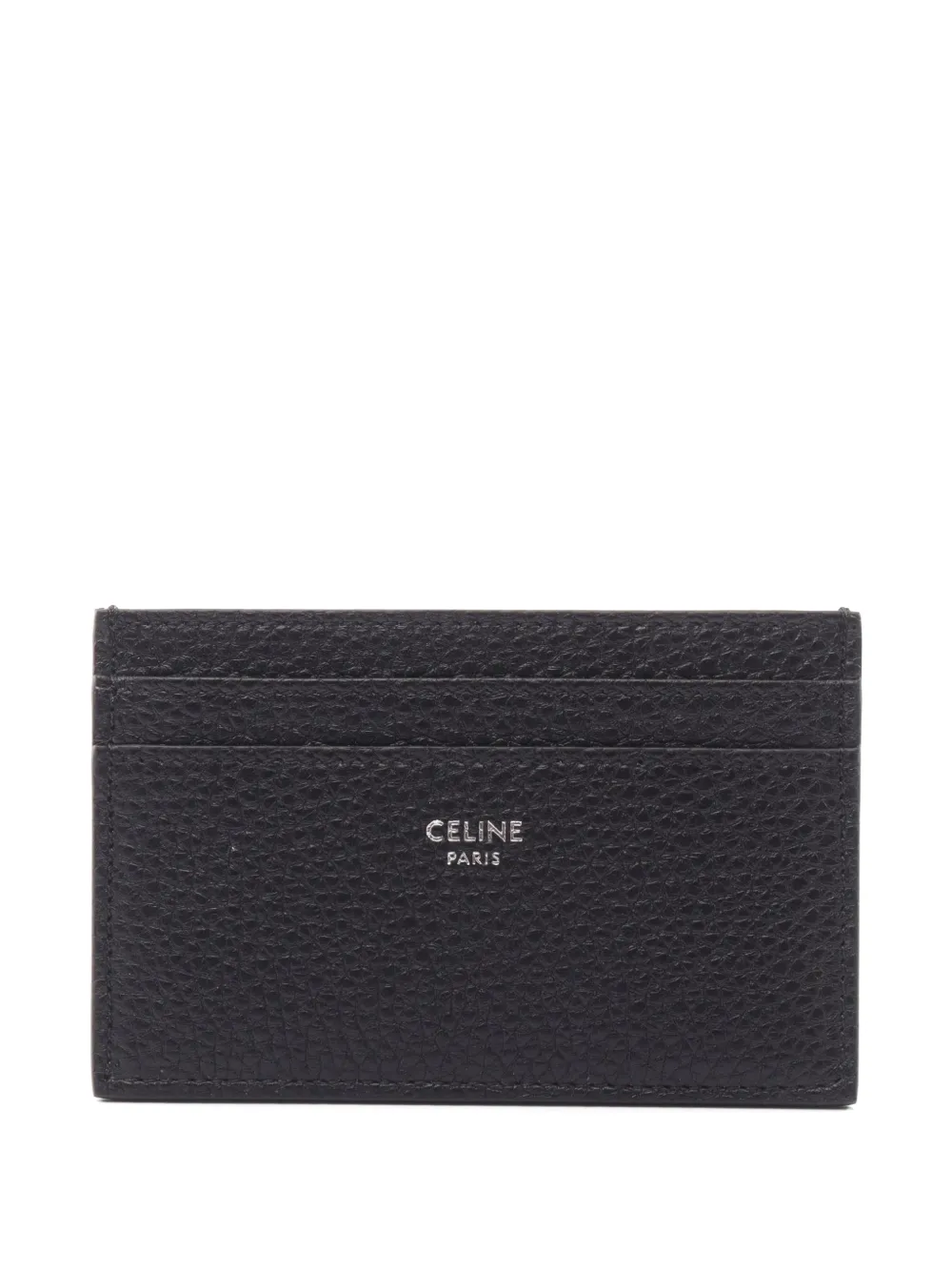 Celine Pre-Owned 2020s grained card holder - Nero