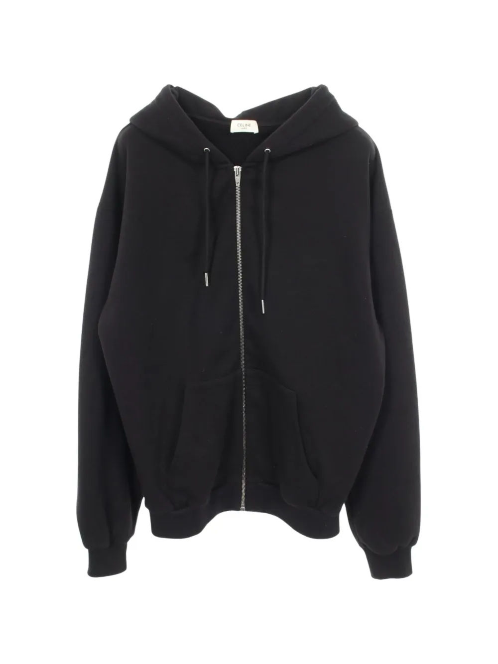 Celine Pre-Owned 2010s logo zip-up hoodie - Nero