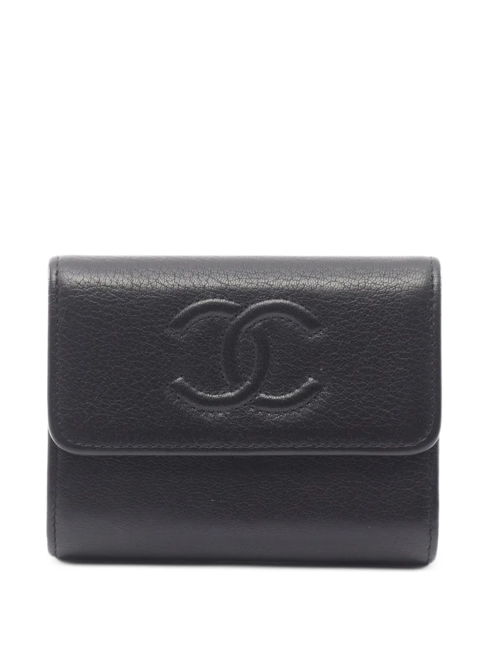 CHANEL Pre-Owned 2016-2017 Coco Mark coin purse - Nero