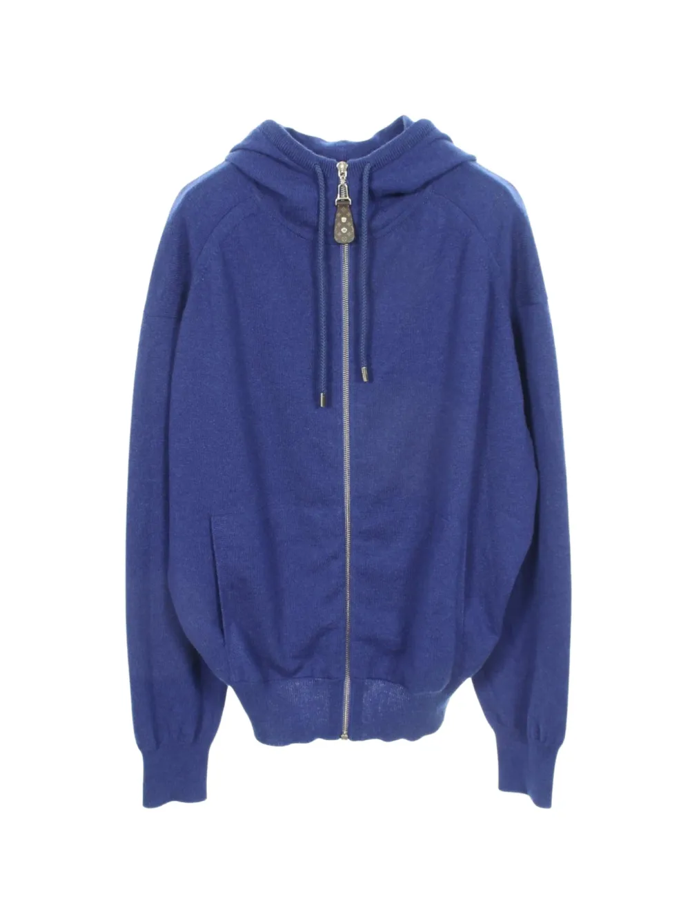 Louis Vuitton Pre-Owned 2020 knitted zip-up hoodie - Blue