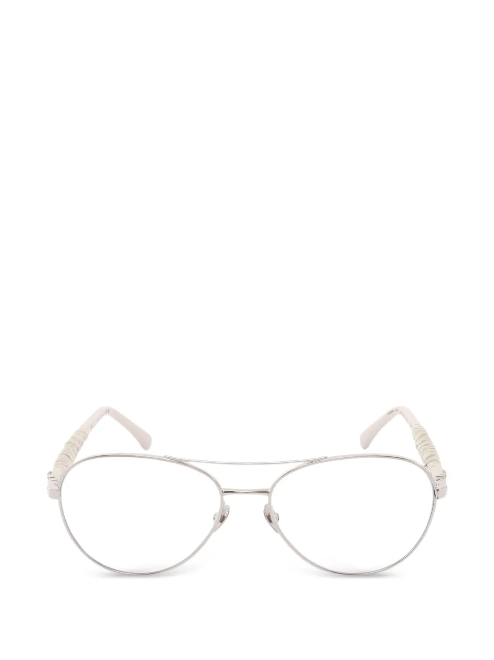 CHANEL Pre-Owned 1986-1988 Coco Mark glasses - Bianco