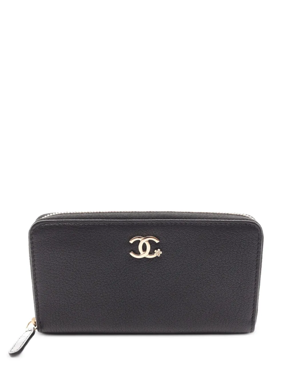 CHANEL Pre-Owned Portemonnaie mit Logo-Schild - Schwarz