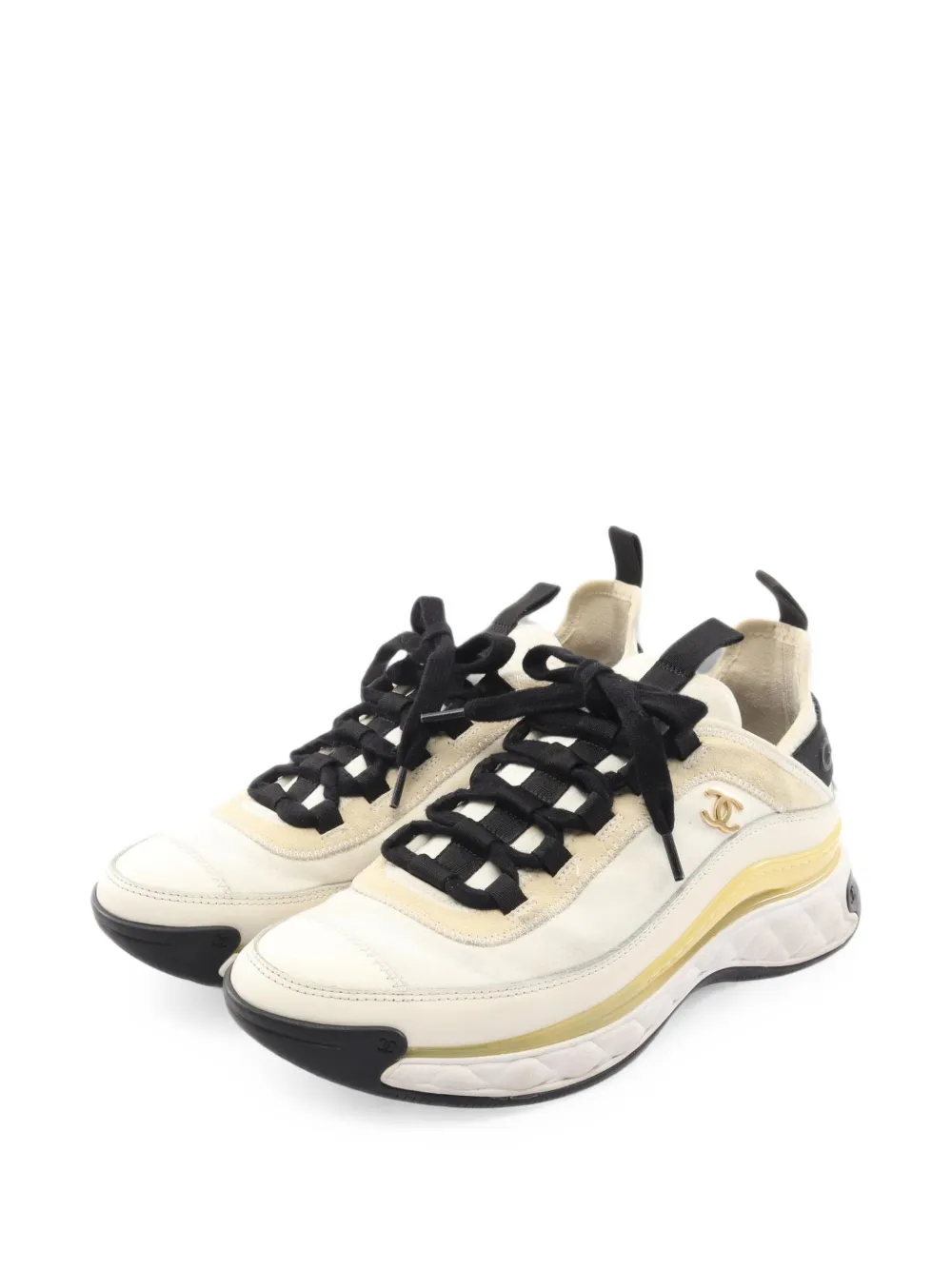 CHANEL Pre-Owned 1986-1988 Coco Mark sneakers - Bianco