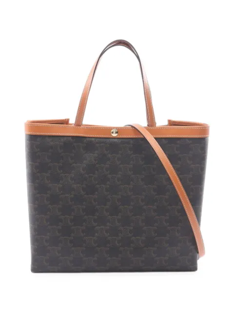 Celine Pre-Owned 2020s small Cabas Square Triomphe two-way tote bag