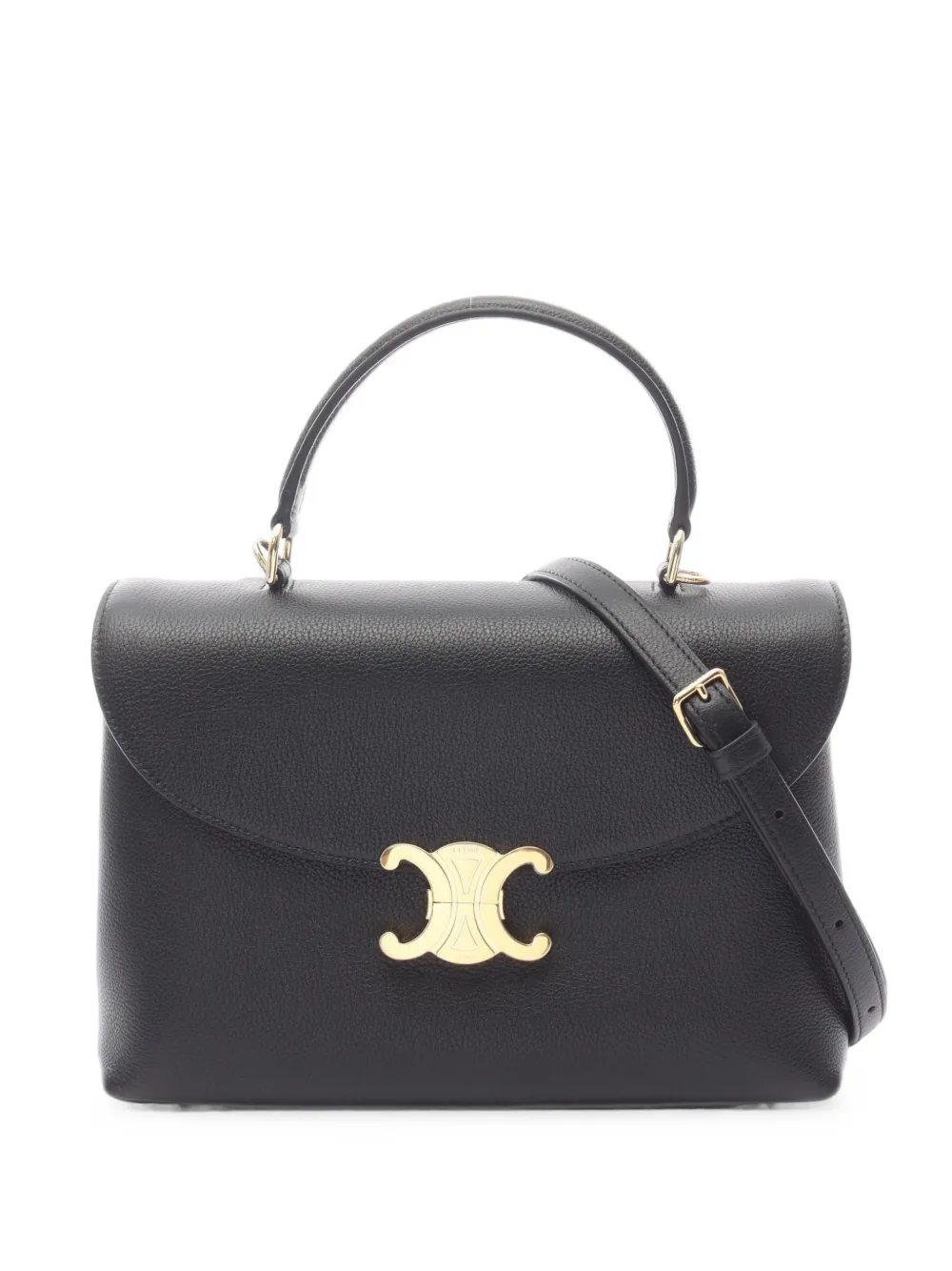 Celine Pre-Owned 2020s Nino Triomphe leather tote bag - Nero