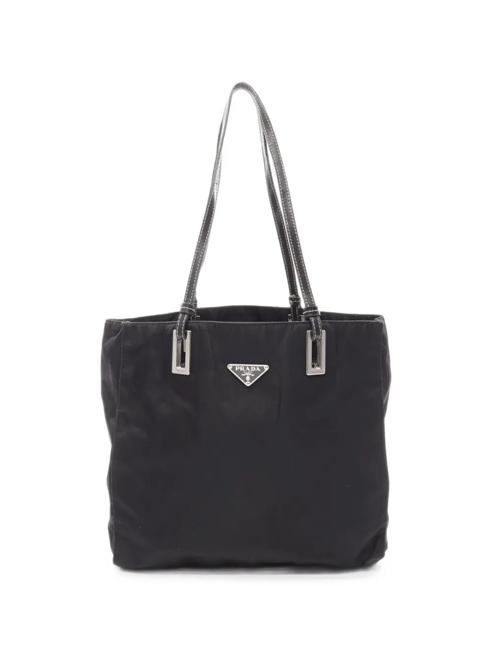 Prada Pre-Owned 2000s logo-plaque tote bag - Nero