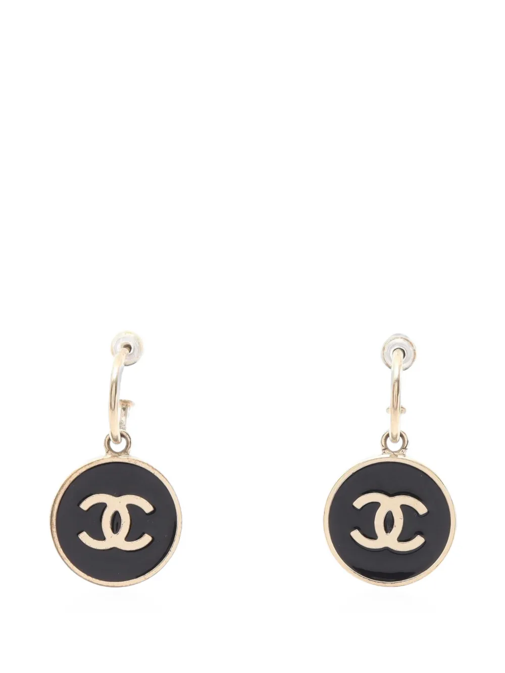CHANEL Pre-Owned 2004 Coco Mark earrings - Nero