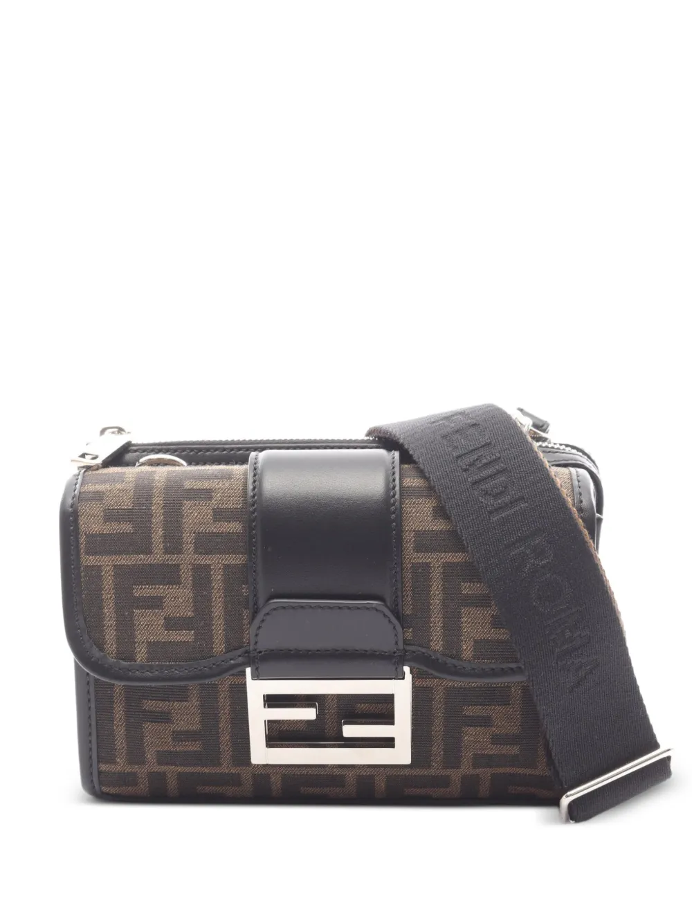 Fendi Pre-Owned 2020s Double Baguette shoulder bag - Marrone