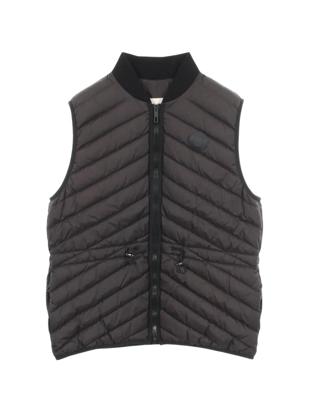 Hermès Pre-Owned 2010s quilted logo gilet - Nero