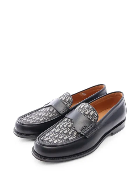 Christian Dior Pre-Owned Granville Oblique loafers