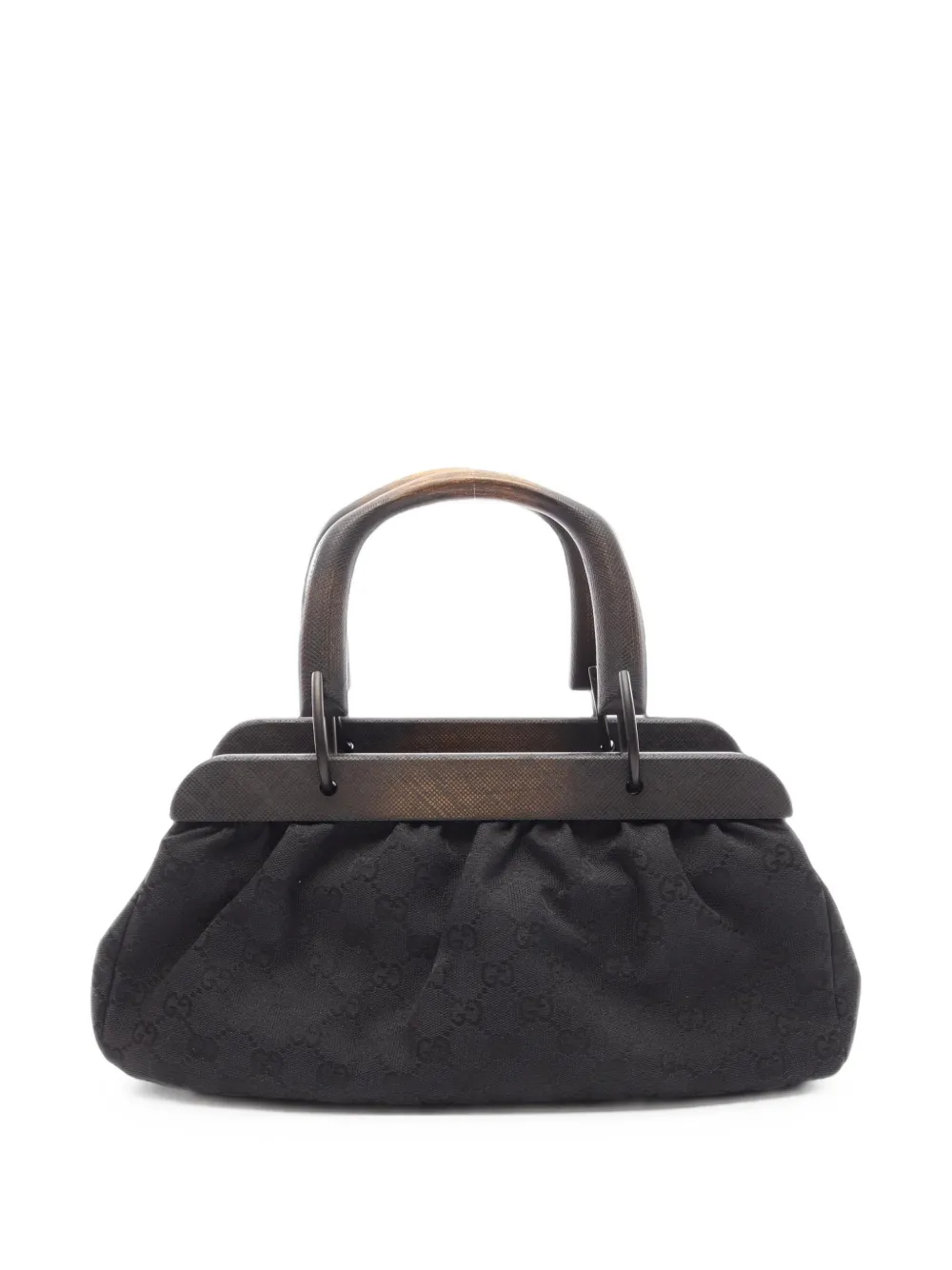 Gucci Pre-Owned 2000s GG wood handbag - Nero