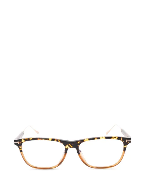 Tom Ford Vintage firkantede briller med skildpaddeeffekt fra 2020'erne