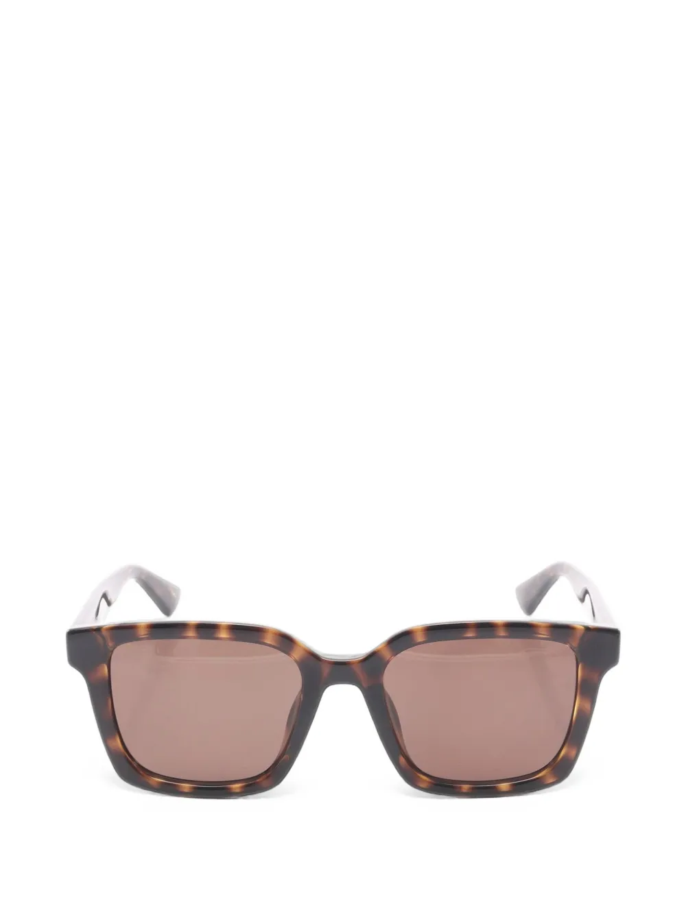 Gucci Pre-Owned tortoiseshell-effect square-frame sunglasses - Marrone