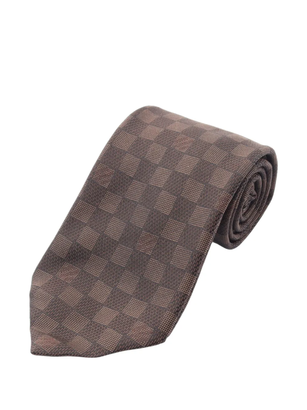 Louis Vuitton Pre-Owned 2010s Damier tie - Marrone