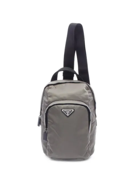 Prada Pre-Owned 2010s triangle logo cross body bag