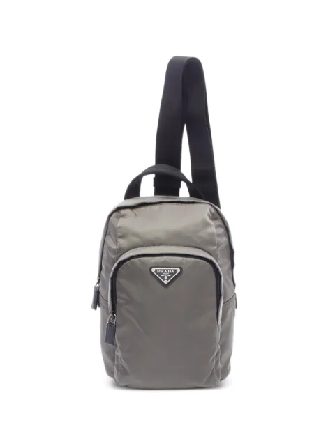 Prada Pre-Owned 2010s Umhängetasche mit Triangel-Logo