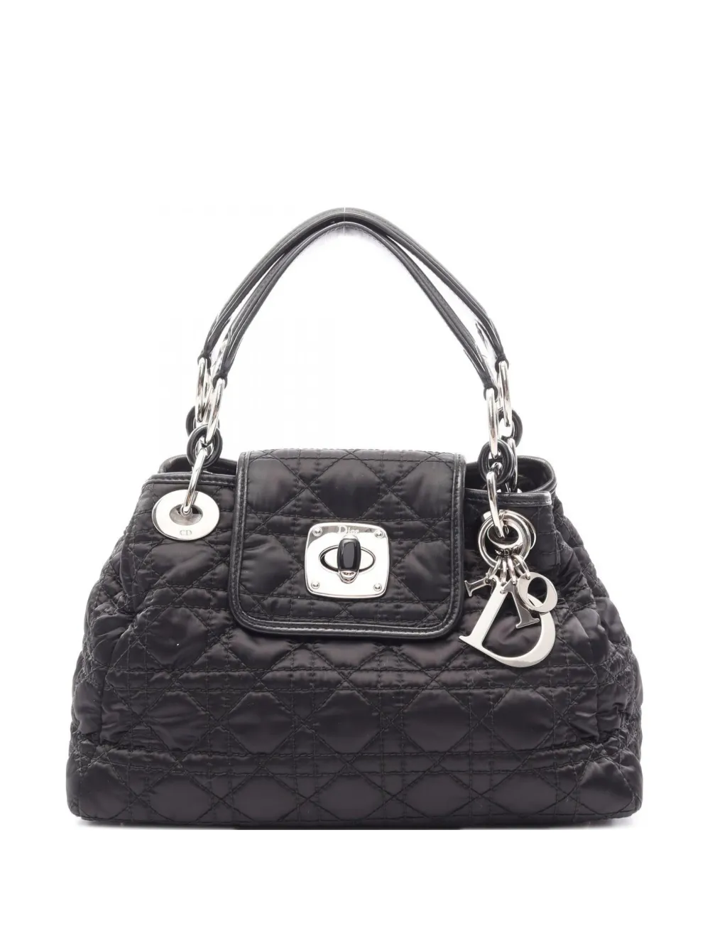 Christian Dior Pre-Owned 2010s Cannage Charming Schultertasche - Schwarz