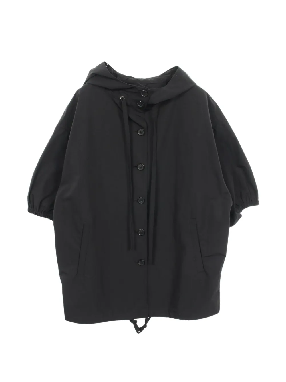 Prada Pre-Owned 2010s hooded drawstring coat - Nero