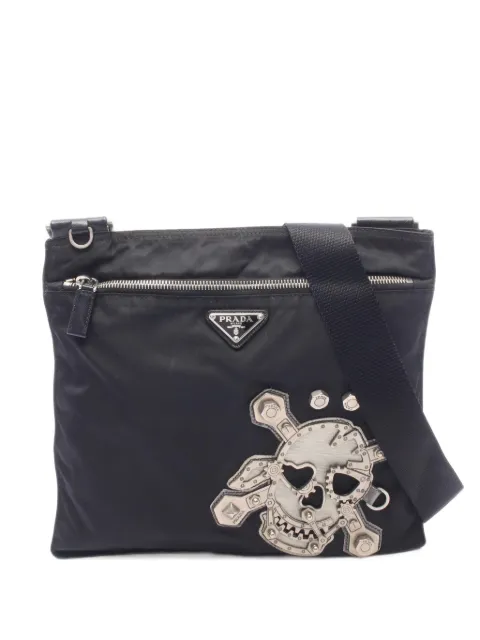 Prada Pre-Owned 2000s skull stud shoulder bag