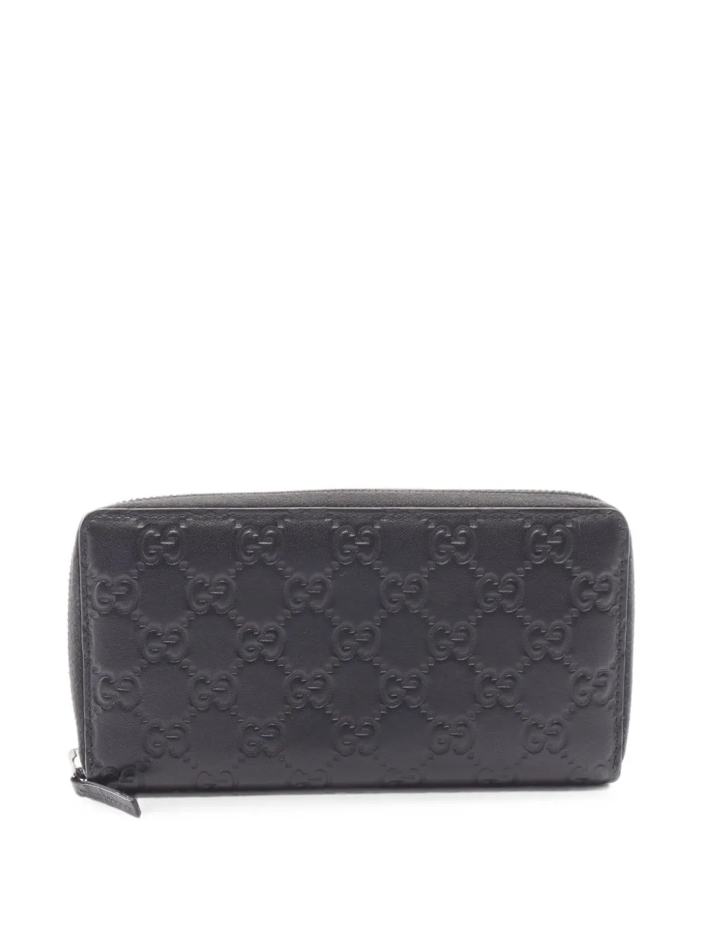 Gucci Pre-Owned 2000s Guccissima zip-around wallet - Nero