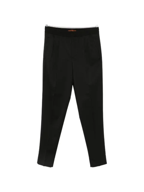 Zegna pleated elasticated-waistband trousers
