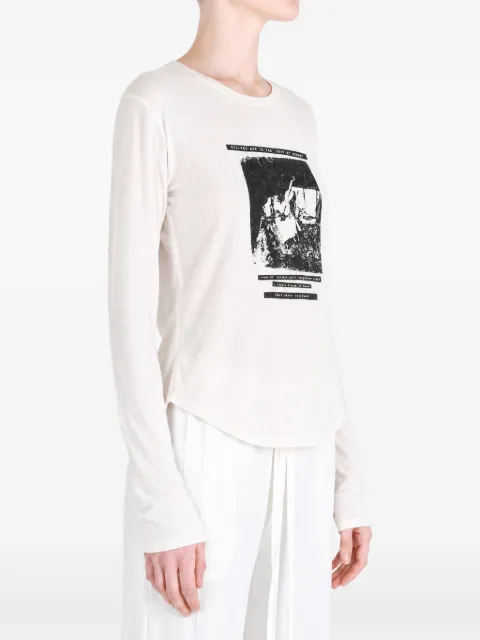 Ann Demeulemeester Dot graphic-print long-sleeved t-shirt