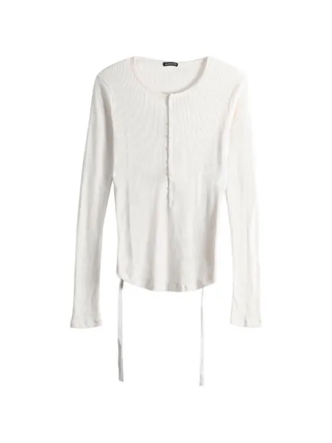 Ann Demeulemeester Hamar ribbed-knit long-sleeve t-shirt