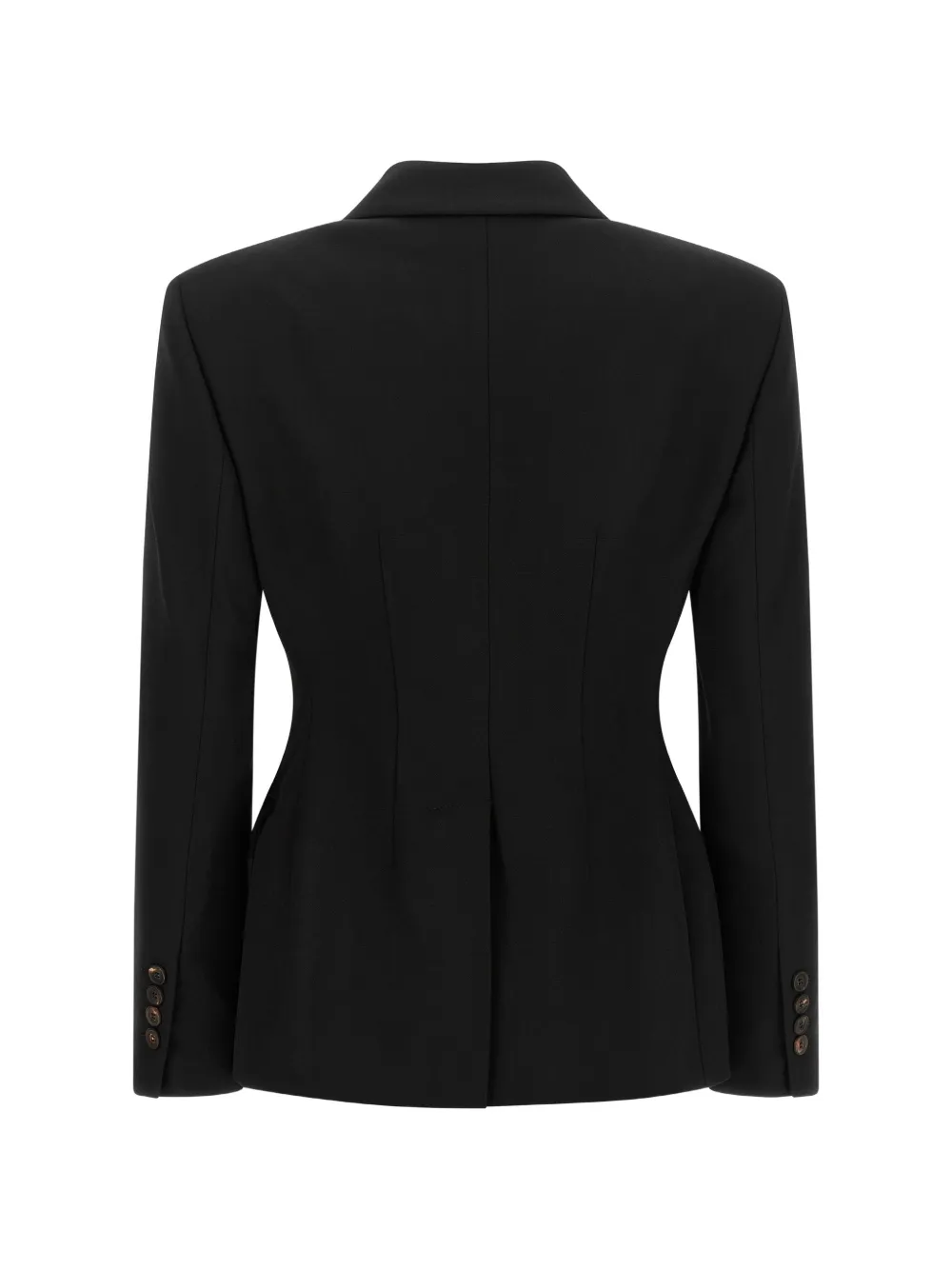 Brunello Cucinelli double-breasted wool blazer Zwart