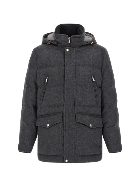 Brunello Cucinelli quilted wool parka