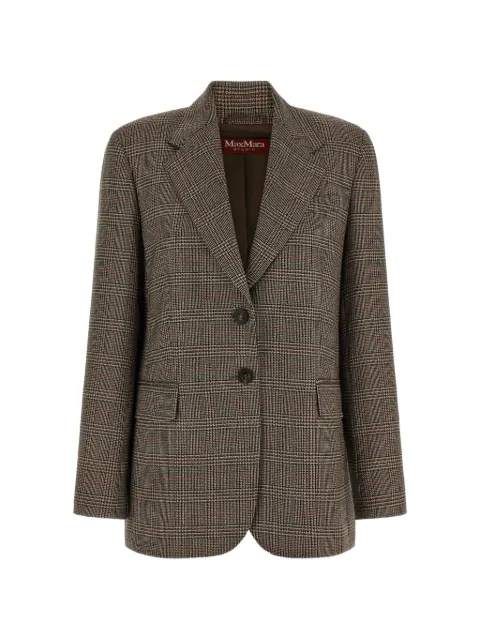 Max Mara check-pattern single-breasted blazer