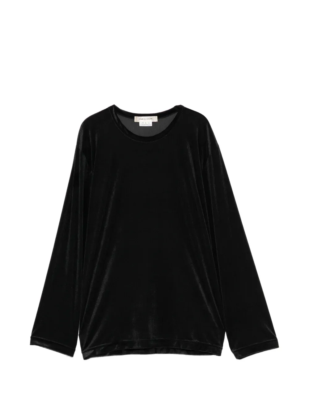 Comme Des Garçons velvet long-sleeve T-shirt