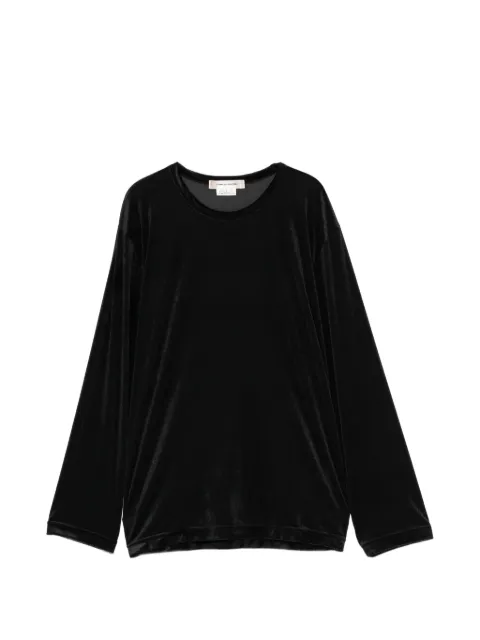 Comme Des Garçons velvet long-sleeve T-shirt