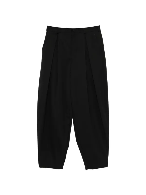 Comme des Garçons Pleated-detail Trousers in Black