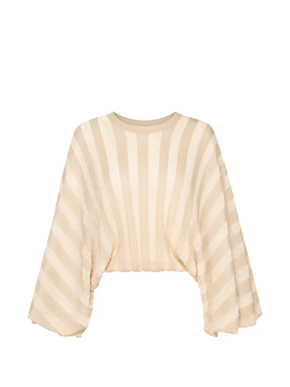 ZIMMERMANN striped batwing-sleeve blouse
