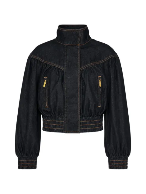 ZIMMERMANN bow-detail denim jacket