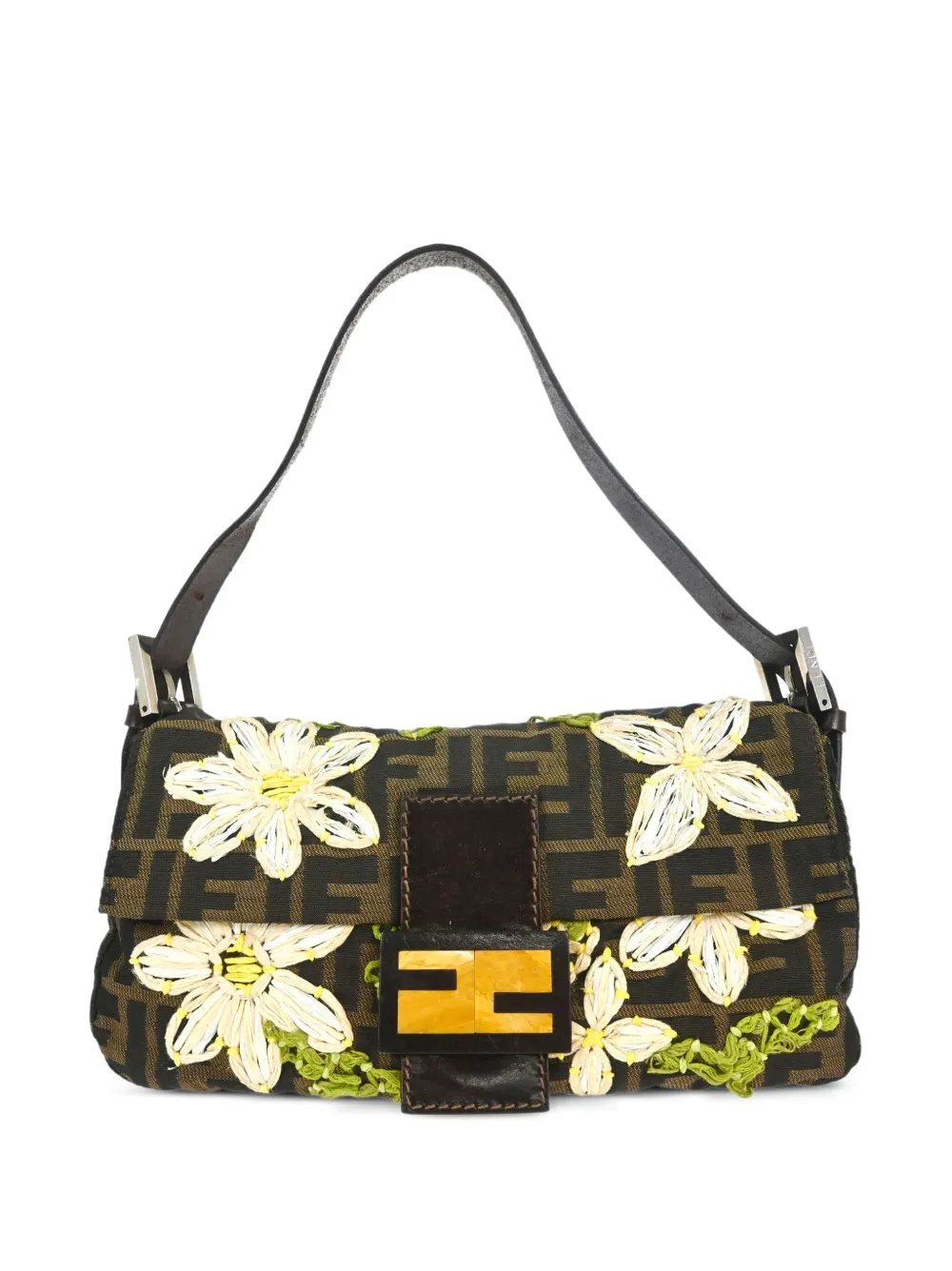 Fendi Pre-Owned 2000 Zucca Baguette shoulder bag - Marrone